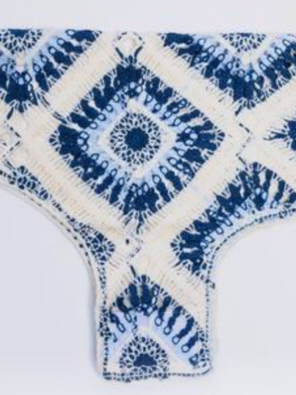 PETS: DOG CROCHET SHIRT - BLUE DIAMONDS - Picture 2 of 16
